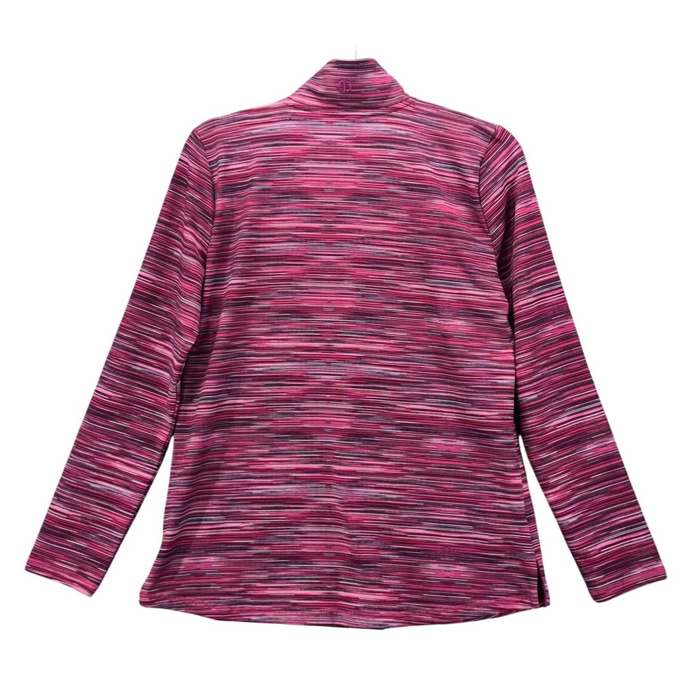 T By Talbots Quarter Zip Pullover Raspberry Small‎ - Picture 2 of 14